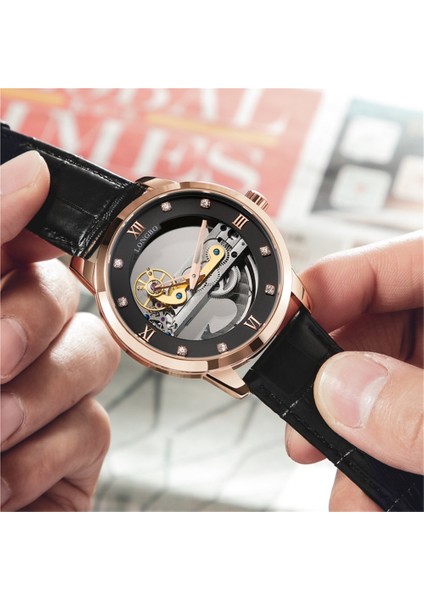 Longbo Mekanik Saat Moda Çift Taraflı Içi Boş Erkek Saati Tourbillon Saat (Yurt Dışından) fiyatları
