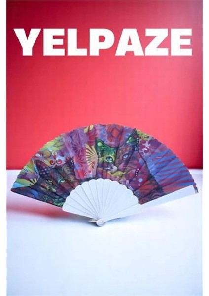 Engithalat Desenli Yelpaze – Renkli ve Şık Figürlü Tasarım fiyatları