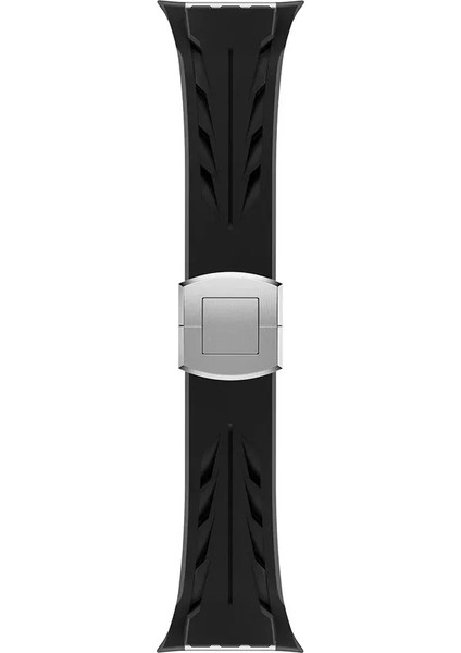 Apple Watch 10-11 46mm Metal Tokalı Üst Kalite Tpu Silikon Kordon Lpr127 Akıllı Saat Kordonu fırsatları