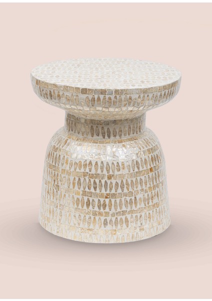 Sedef Tabure Yan Sehpa 38X40 cm TLC0101