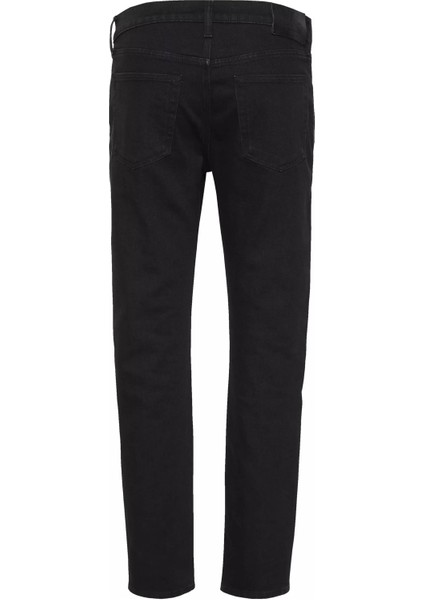 Erkek Slim Fit Daralan Paça Termal Jean Pantolon - Siyah fiyatları