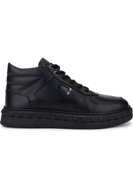 Erkek Hakiki Deri Siyah Deri Sneakers & Spor Bot 352 23521 Erk Bot SK25-26 Sıyah Dr