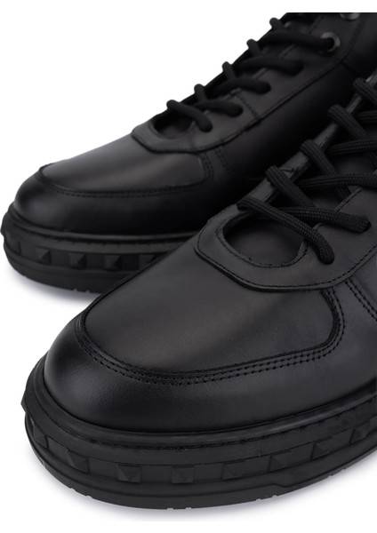 Erkek Hakiki Deri Siyah Deri Sneakers & Spor Bot 352 23521 Erk Bot SK25-26 Sıyah Dr modelleri