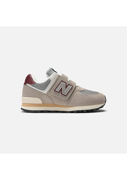 574 Lifestyle Unisex Çocuk Kahverengi Spor Ayakkabı - PV574SKB