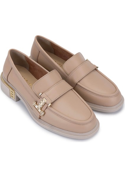 Kadın Hakiki Deri Vizon Loafer Ayakkabı 1061 8118 Bn Ayk Y25 Vızon Dr fiyatları