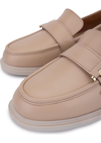 Kadın Hakiki Deri Vizon Loafer Ayakkabı 1061 8118 Bn Ayk Y25 Vızon Dr modelleri