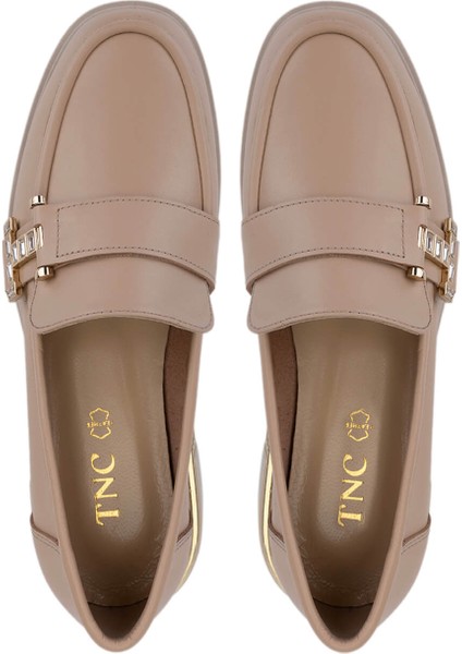 Kadın Hakiki Deri Vizon Loafer Ayakkabı 1061 8118 Bn Ayk Y25 Vızon Dr indirimleri