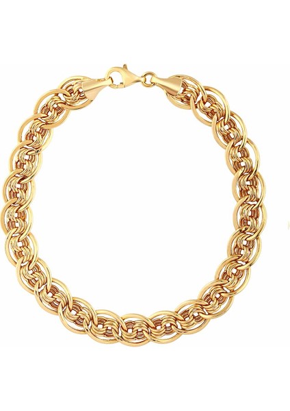 Agakulche Nonna 7,7 mm Altın Bileklik