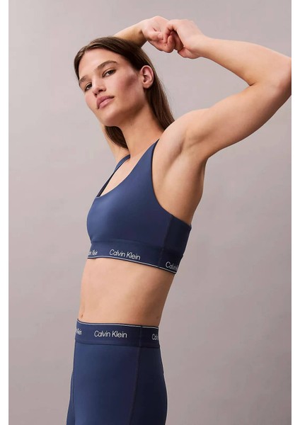 Kadın Orta Destekli Yarışçı Sırtı Spor Sütyeni - Mavi fırsatları