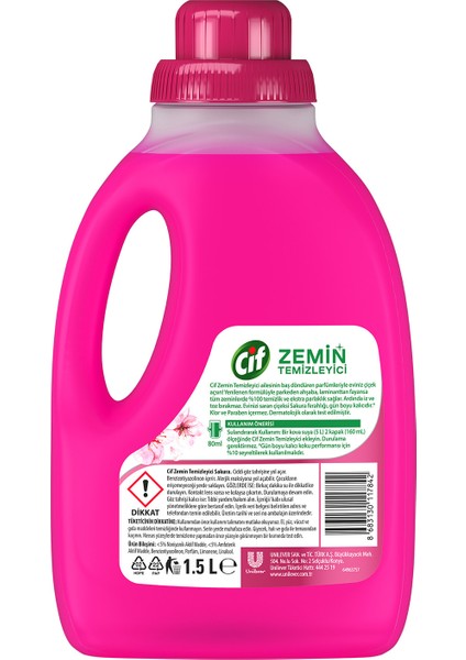 Zemin Temizleyici Sakura 1500 ml X3