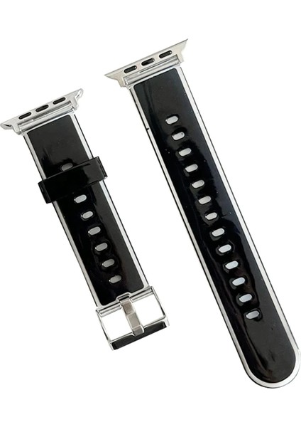 Bestonly Movenchy Watch 45MM Jelly Silikon Kordon - Siyah