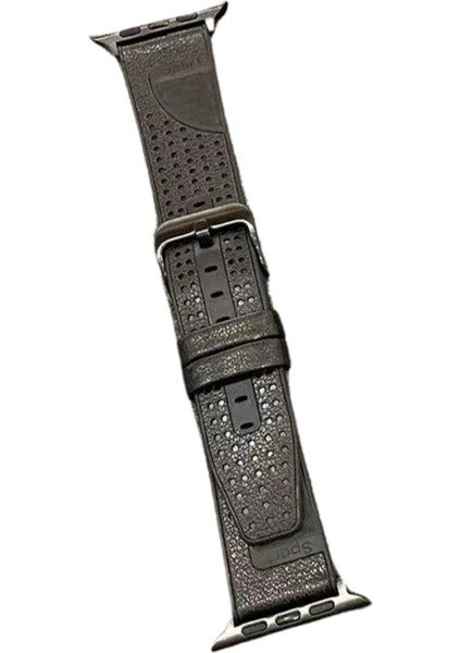 Bestonly Movenchy Watch 45MM Buff Deri Kordon - Siyah