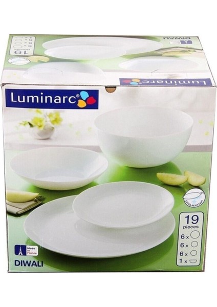 Etiketli Arcopal 6' Lı Zelıe Beyaz 19 cm Pasta Tabağı