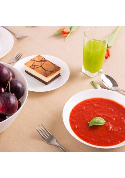 Etiketli Arcopal 6' Lı Zelıe Beyaz 19 cm Pasta Tabağı