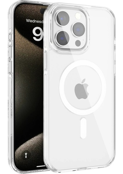 Bestonly Joko Iphone 15 Pro Gleam Pc Sert Magsafe Kılıf - Şeffaf