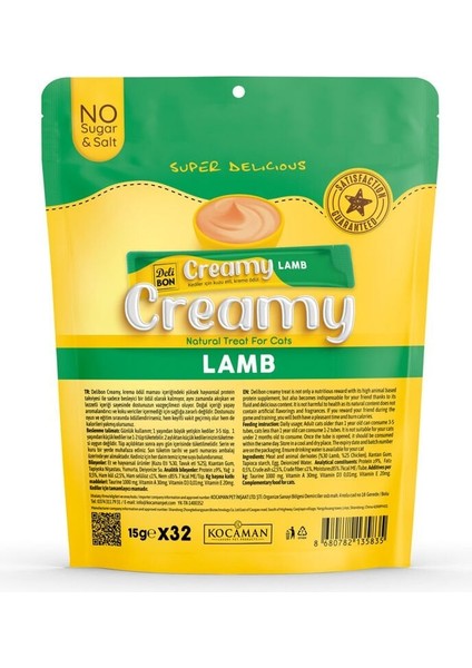 Creamy Ödül Maması Kuzulu 15GR 32LI Paket fiyatları