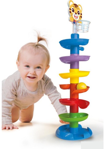 Top Yuvarlama Kulesi – 63 cm Top Kulesi Eğitici Oyuncak