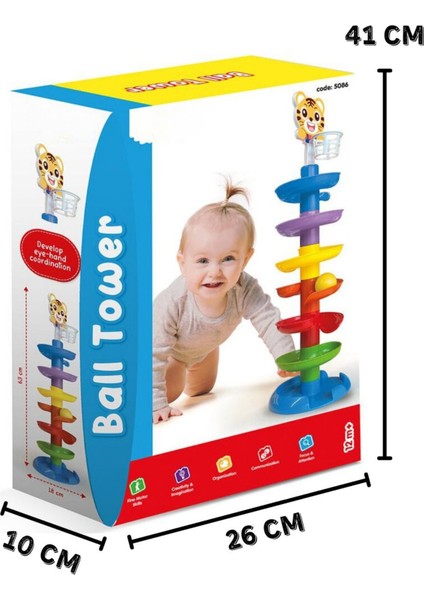 Top Yuvarlama Kulesi – 63 cm Top Kulesi Eğitici Oyuncak modelleri
