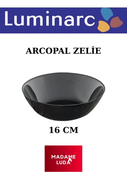 Arcopal Zelie Siyah 16 Cm.6 Kişilik 6 Adet Çorba & Salata & Meyve Kasesi fiyatları