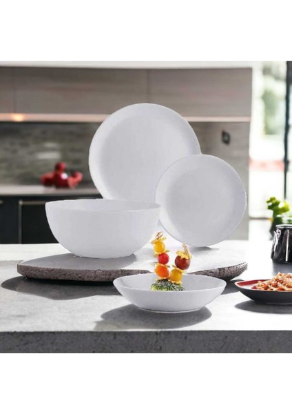 Diwali White 18 Parça Yemek Seti modelleri