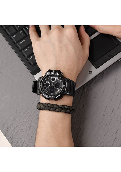 Trendy Erkek Çift ve Kız Öğrenci Saatleri Çok Fonksiyonlu Aydınlık Spor Moda Su Geçirmez Çalar Saat LED Elektronik Saat (Yurt Dışından) modelleri