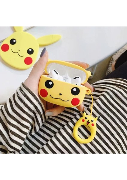 Apple Airpods Pro 3. (2025) Nesil ile Uyumlu Figürlü Kılıf+Kanca