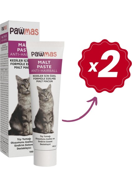Malt Paste (Antihairball) Kedi Macunu 100GR x 2 Adet modelleri
