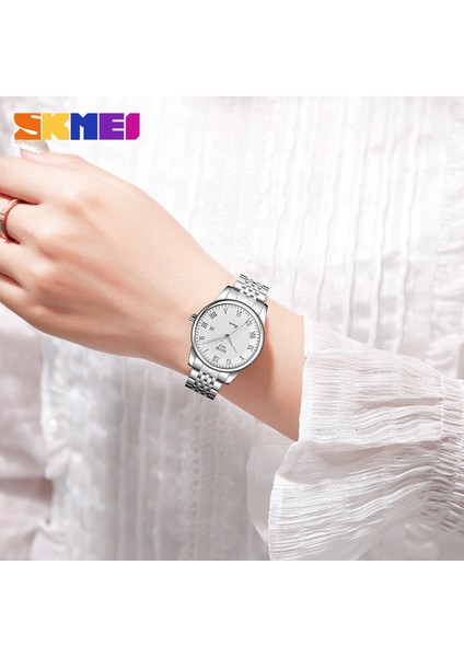 Erkek ve Kadın Klasik Iş Çift Kemeri Kuvars Saat Moda Öğesi Su Geçirmez Çelik Kemer Takvimli Saat (Yurt Dışından) modelleri