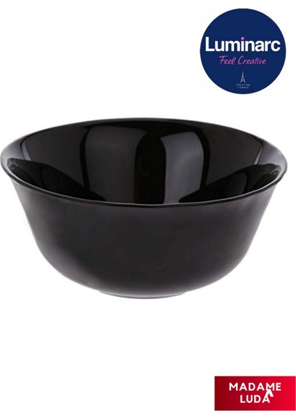 Carine Temperli Siyah 12 Cm-6 Adet (Çorba-Salata-Dondurma-Sütlü Tatlı- Çerez-Cips) Kasesi/takımı. modelleri