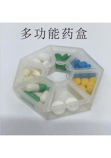 Bir Haftalık 7 Köşeli Hap Kutusu, Yuvarlak 7 Bölmeli, Bir Haftalık Bölünmüş Kutusu, Mini 7 Günlük Terlik, Bölünmüş Mücevher Kutusu, Gök Mavisi Hap Kutusu (Yurt Dışından) modelleri