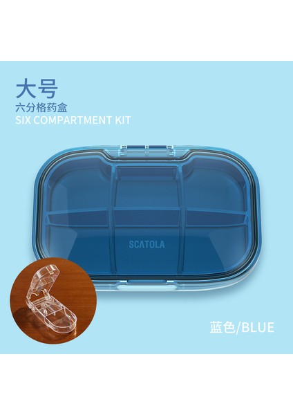 Küçük Kutusu Taşınabilir Mini Küçük Taşınabilir Saklama Mühürlü Kutusu Yeşil 3 Bölme (Çıkarılabilir Bölmeler) + Sabah, Öğle ve Akşam Kutusu (Yurt Dışından)