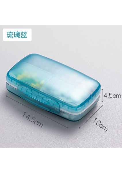 Taşınabilir Büyük Kapasiteli 7 Günlük, Bir Haftalık, Mühürlü Hap Kutusu, Taşınabilir Hap Saklama Kutusu, Hap Kutusu, Beyaz + Siyah (Yurt Dışından)