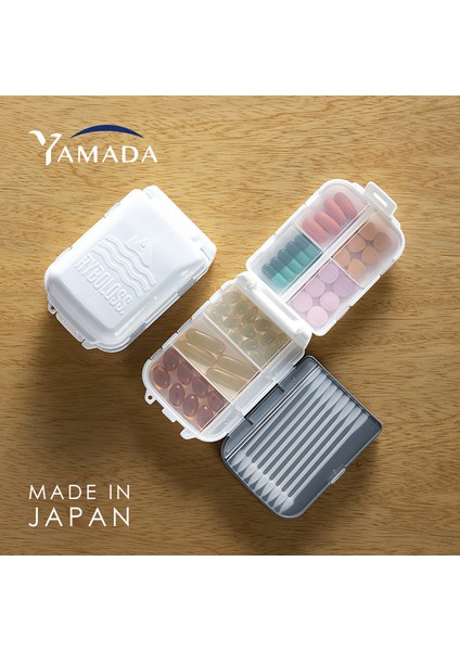 Taşınabilir Küçük Kutusu, 7 Günlük Taşınabilir Saklama Kutusu, Mücevher Kutusu, Bir Haftalık Kutusu, Balık Tarzı - Siyah (6,6*10*3,5cm) (Yurt Dışından)