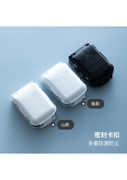 Taşınabilir Küçük Kutusu, 7 Günlük Taşınabilir Saklama Kutusu, Mücevher Kutusu, Bir Haftalık Kutusu, Balık Tarzı - Siyah (6,6*10*3,5cm) (Yurt Dışından) modelleri