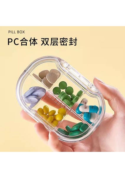 Kutusu, Günde Üç Öğün Yemek, Kapalı Küçük Paket, Taşınabilir Seyahat Küçük Kutusu, Taşınabilir Mini 7 Günlük Pc Modeli [altı Bölmeli Şeffaf Yeşil] (Yurt Dışından) modelleri