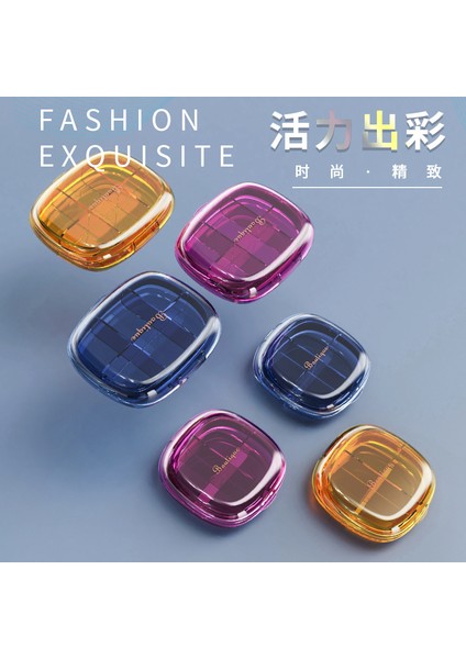 Moda Taşınabilir Hap Kutusu Mini Şeffaf 4 Bölme 6 Bölme Bölünmüş Hap Kutusu Seyahat Hap Saklama Kutusu Kristal Mavi 6 Bölme (Yurt Dışından) fiyatları