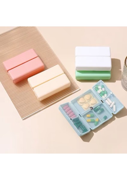 Seyahat Taşınabilir 7 Bölmeli Hap Kutusu Bağımsız Katlanır Çift Katmanlı Saklama Kutusu Mıknatıslı Manyetik Yedi Bölmeli Hap Kutusu Kızıl Haç (Yurt Dışından) modelleri