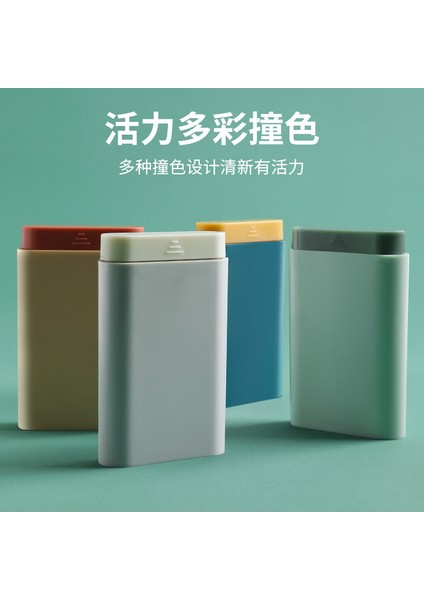 Taşınabilir Mühürlü Kutu Seyahat Bölünmüş Bölmeli Saklama Kutusu Mini Taşıma Saklama 7 Günlük Bölünmüş Kutusu Gri (Yurt Dışından) fiyatları