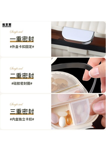 Taşınabilir ve Bölünmüş Kutusu. Haftanın Yedi Günü Yanınızda Taşıyın. Mini Saklama Kutusu. Hapları 7 Bölmeye Ayırın. Beyaz Kordon. [taşıması Kolay] (Yurt Dışından) fiyatları