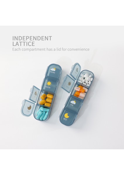 21 Bölmeli ve 28 Bölmeli Bir Haftalık Kapalı Kutusu, Dört Bölmeli Ambalaj Kutusu, Siyah (Yurt Dışından) modelleri