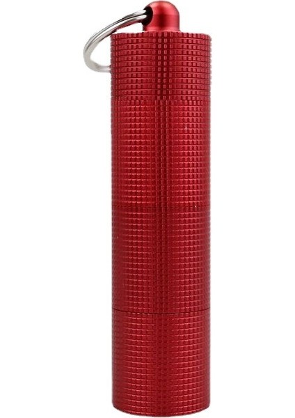 Mühürlü Nem Geçirmez Alüminyum Alaşımlı Su Geçirmez Bölmeli Taşınabilir Küçük Kutusu Mini Anahtarlık Ilk Yardım Kemeri Şişesi Kırmızı Klasik Üç Bölme (Yurt Dışından) modelleri