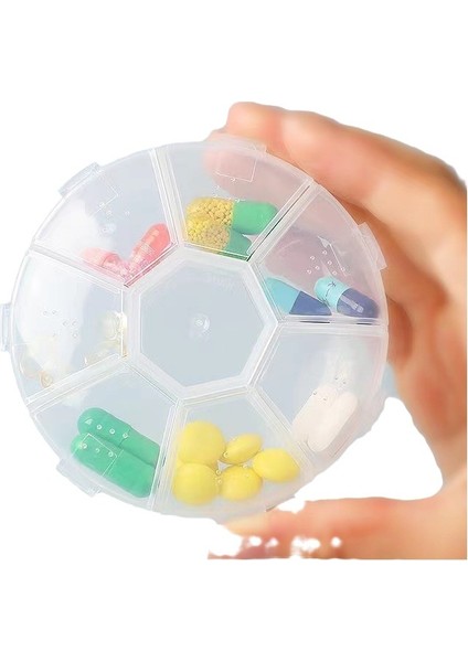 Yedi Günlük Hap Kutusu, Haftanın Yedi Günü Seyahat Hapı Kutusu, Taşınabilir Hap Kutusu, Seyahat Paketli Hap Kutusu, Sınıflandırılmış Sarı Ingiliz Modeli (Yurt Dışından) fırsatları