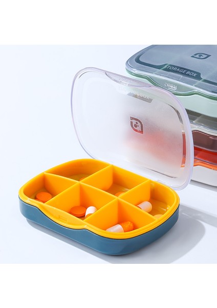 Taşınabilir Mühürlü Dağıtım Kutusu, Bir Haftalık Büyük Kapasiteli Saklama Kutusu, 4 Bölmeli Taşınabilir Küçük Kutusu - Kristal Beyaz Model + Kesici (Yurt Dışından) fırsatları