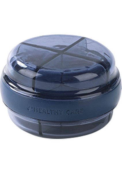 Yuvarlak Bölmeli Yeni Çift Katmanlı Mini Taşınabilir Hap Kutusu, Mühürlü ve Neme Dayanıklı Ambalaj Kutusu, Mücevher Saklama Kutusu, Porselen Beyazı (Yurt Dışından)