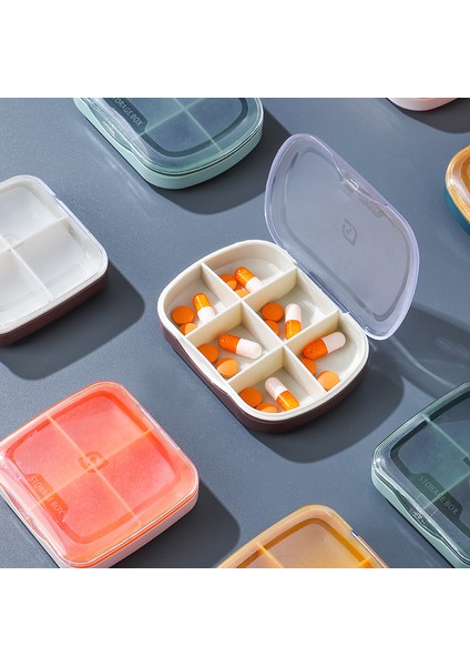 X, Taşınabilir Mühürlü Dağıtım Kutusu, Bir Haftalık Büyük Kapasiteli Saklama Kutusu, 6 Bölmeli Taşınabilir Küçük Kutusu - Çimen Yeşili Model + Kesici (Yurt Dışından) modelleri