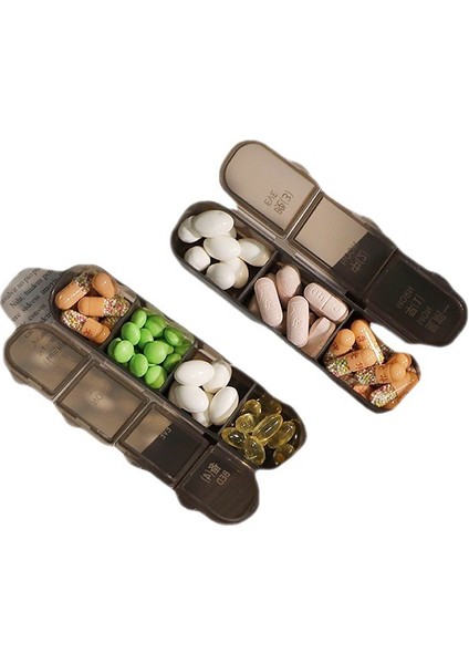 Paketlenmiş Hap Kutusu, Haftada 7 Bölme, Haftada Yedi Gün, Mühürlü, Taşınabilir, Büyük Kapasiteli Hap Kutusu, Beyaz (Yurt Dışından) indirimleri