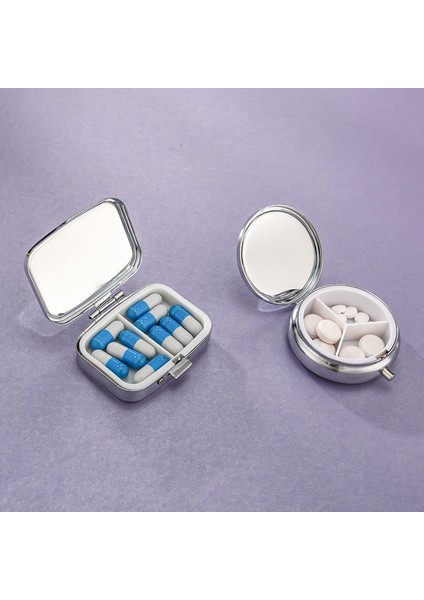 Aled Neme Dayanıklı Ilk Yardım Saklama Şişesi, Metal Cepli, Iki ve Üç Bölmeli Küçük Saklama Kutusu. Metal Hap Kutusu-Tek Bölme + Iki Bölme [ikili Paket] (Yurt Dışından) indirimleri