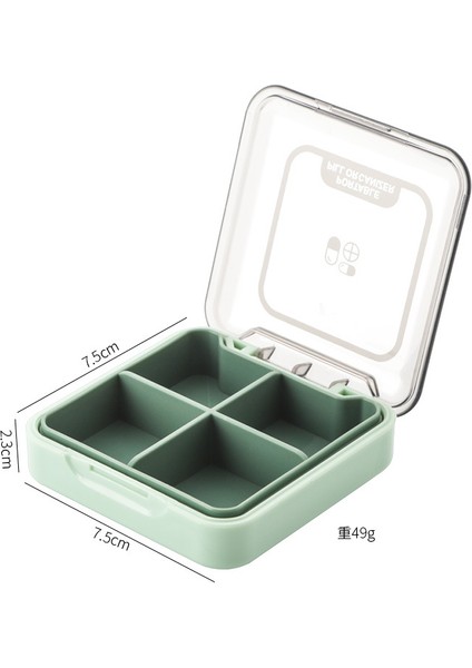 Küçük Hap Kutusu, Şeffaf Hap Saklama Kutusu, Çok Bölmeli Ambalaj, Toz Geçirmez ve Neme Dayanıklı Mor (Yurt Dışından)