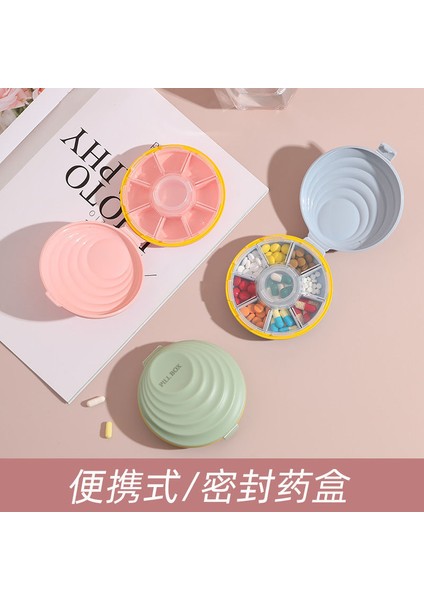 Mühürlü Neme Dayanıklı Hap Kutusu, Taşınabilir Mini Hap Kutusu, Kontrast Renk, Büyük Kapasite, Taşınabilir Hap Paketleme Saklama Kutusu, Öğrenci Mavi Bisküvi (Yurt Dışından) fiyatları