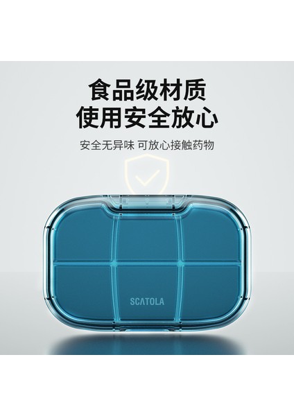 Taşınabilir Kutusu Plastik Çok Bölmeli Kutusu Mühürlü ve Neme Dayanıklı Mini Bir Haftalık Kutusu Yeni Büyük Altı Bölmeli Kırmızı (Yurt Dışından) fırsatları